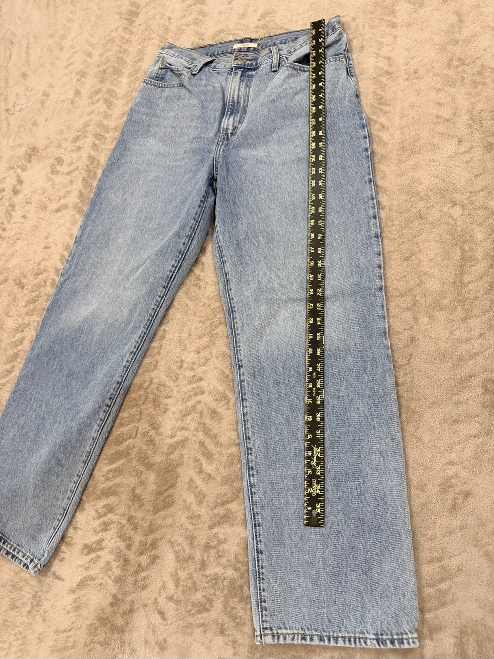 Levi's '90s Baggy Mom Jeans W31 L31 Light Wash High Rise Relaxed Fit Denim